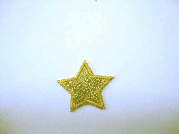 Glitter ster Goud klein 1403g