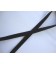 Keperband Zwart 10 mm breed.