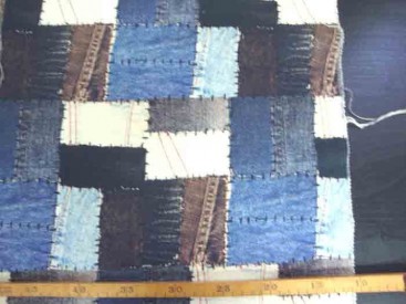 Decoratiestof Digital Jeans patchwork 1236-08N