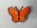Vlinder applicatie Neon Oranje 5cm.