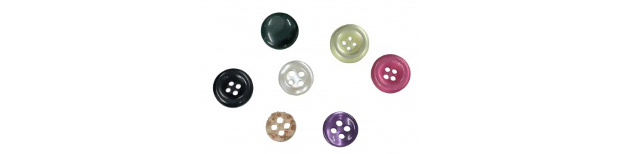 Knopen van kunststof 9mm-10mm-11mm