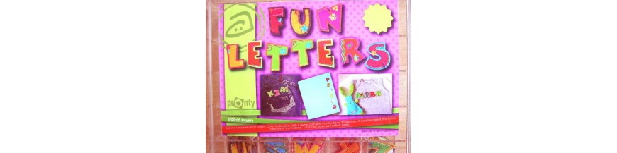Fun letters Iron on