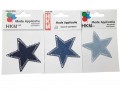 Jeans ster applicaties en Glitter ster applicaties