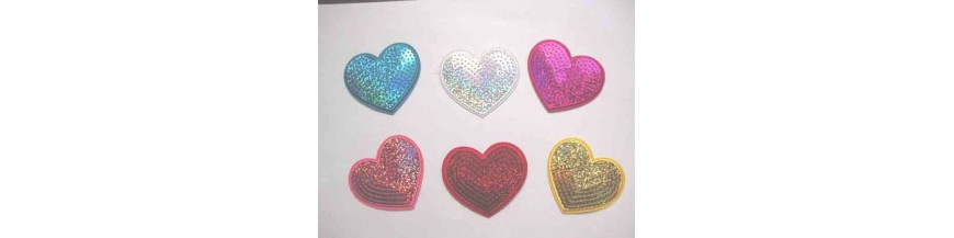 Glitter hartjes applicaties