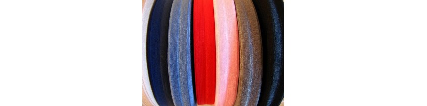 Biaisband elastisch vouw tresband