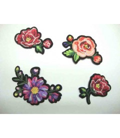 Lapjes Appliqués - Enzian Flower - overdrukplaatjes opzetstukken Applicaties opnaaien opstrijken Lap Patches, Maat: 3 x 5,5 cm Lapjes Appliqués - Enzian Flower - overdrukplaatjes opzetstukken Applicaties opnaaien opstrijken Lap Patches, Maat: 3 x 5,5 cm