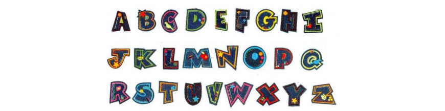 Fun letters Jeans Iron on