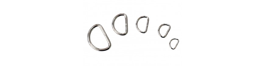 D-Ringen metaal Zilverkleur